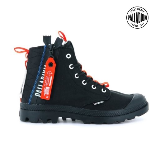 Bottes Palladium Pampa Hi Ticket To Earth Femme Noir | FR MNP702Y